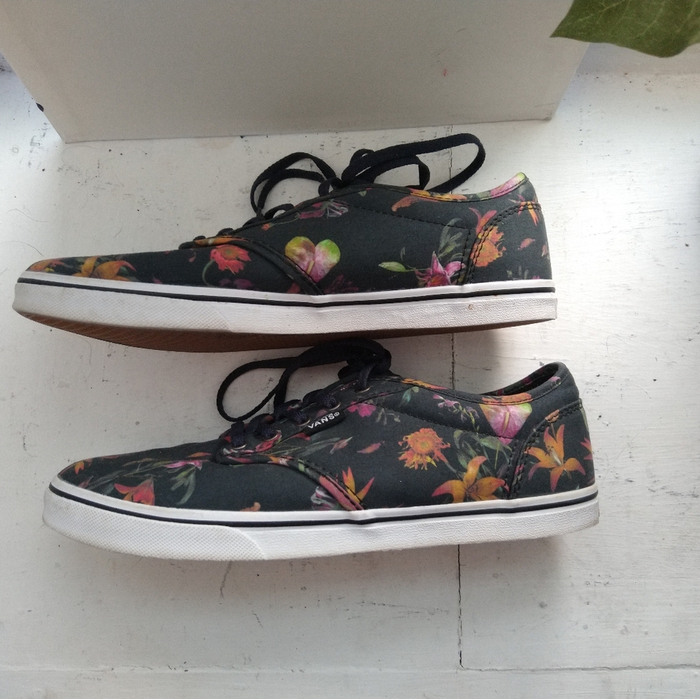 Vans Doheney Floral and Black Sneakers